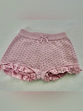 ZARA knit ruffled mini shorts size 2